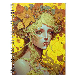Cuaderno Golden Elf Fairy Fae Fantasy Art