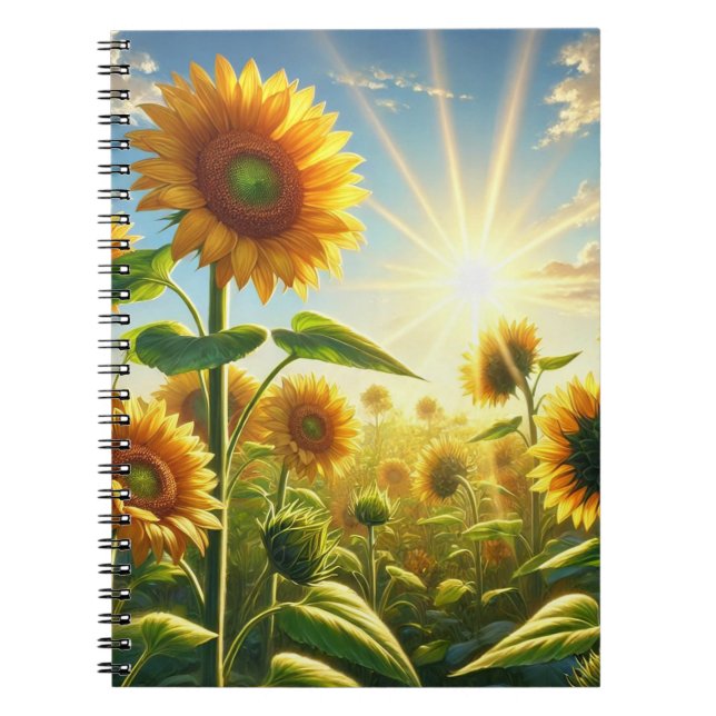 Cuaderno Golden Embrace Sunflower  (Frente)