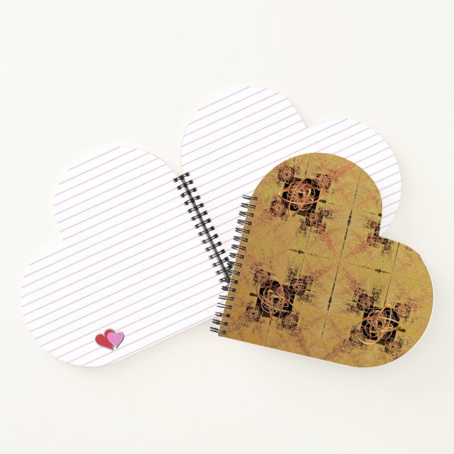 Cuaderno Golden Entanglements Heart Shaped (Interior)