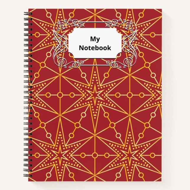 Cuaderno Golden Festive Starry (Anverso)