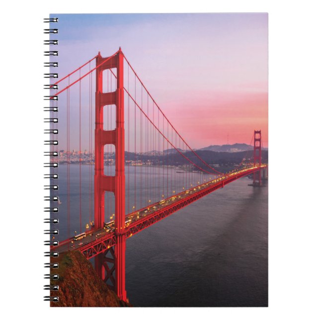 Cuaderno Golden gate bridge throw pillow (Frente)