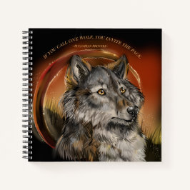 Cuaderno Golden Gaze Wolf