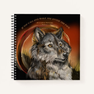 Cuaderno Golden Gaze Wolf