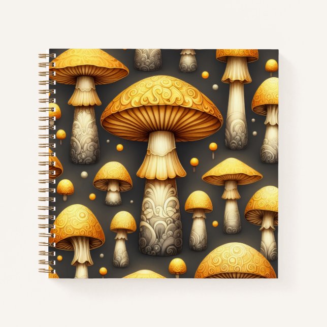 Cuaderno Golden Mushrooms (Anverso)