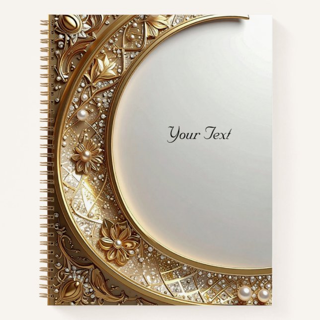 Cuaderno Golden Ornate Frame Notebook (Anverso)