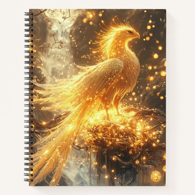Cuaderno Golden Phoenix Rising Notebook (Anverso)