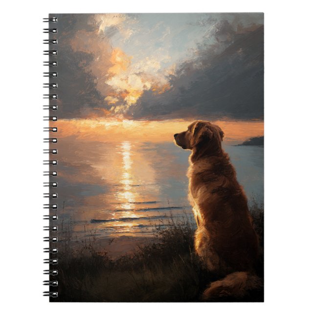 Cuaderno Golden Retriever by Sea Notebook (Frente)