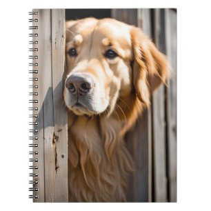 Cuaderno Golden Retriever In Barn Door