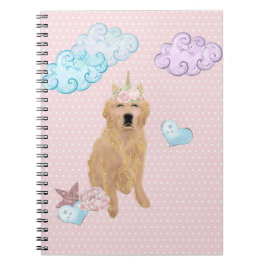 Cuaderno Golden Retriever Unicorn