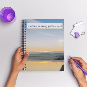Cuaderno Golden Sunrise Golden Soul River