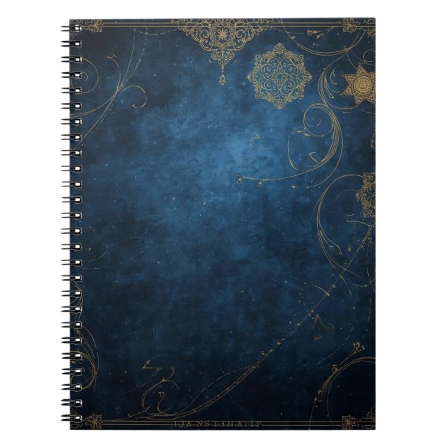 Cuaderno Golden Symbols on Indigo Sky  (Frente)