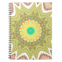 Cuaderno gOLDEN YELLOW Patrón tribal étnico africano