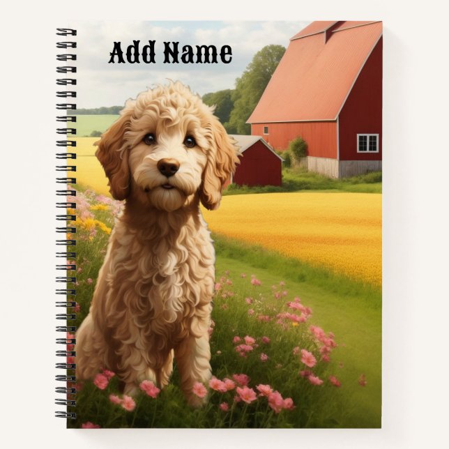 Cuaderno Goldendoodle (Anverso)