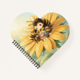 Cuaderno Goldene Hummel im Blütentanz1