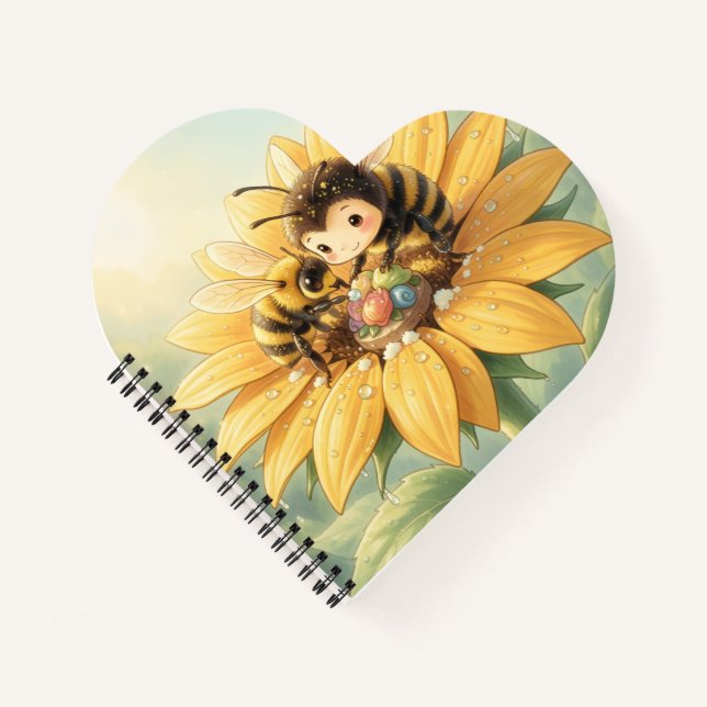 Cuaderno Goldene Hummel im Blütentanz1 (Anverso)