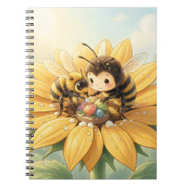 Cuaderno Goldene Hummel im Blütentanz1