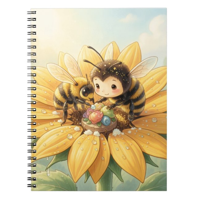 Cuaderno Goldene Hummel im Blütentanz1 (Frente)