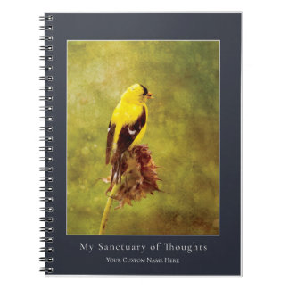 Cuaderno Goldfinch Songbird Notebook | Nature Art Journal