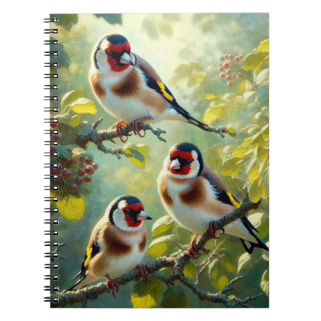 Cuaderno Goldfinches (Frente)
