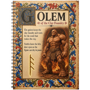 Cuaderno Golem, Arte de Bestiario Medieval