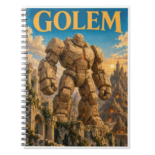 Cuaderno Golem, Monstruo de Fantasía Gótica