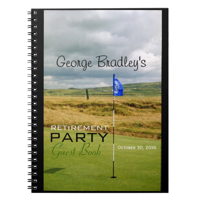 Cuaderno Golf 1 libro de visitas personalizado del fiesta (Frente)