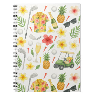 Cuaderno Golf de Hawái con temática Hawái para Hawái Golfer