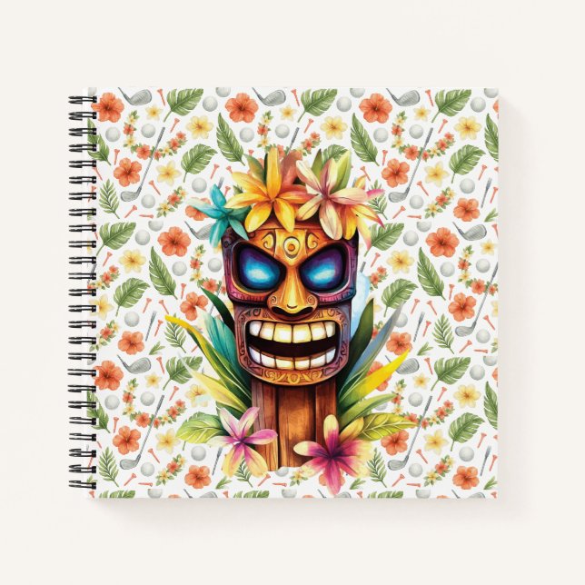 Cuaderno Golf de Hawái con temática Hawái para Hawái Golfer (Anverso)