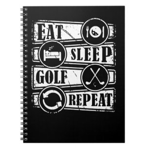 Cuaderno Golf Eat Sleep Golf Repetir 651 golfista