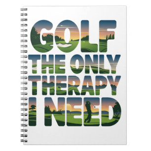 Cuaderno Golf la única terapia, moderna