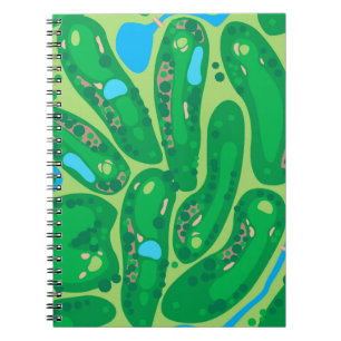 Cuaderno golf par golf green