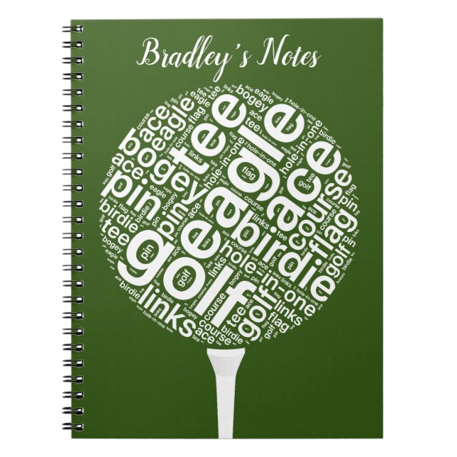 Cuaderno Golf personalizado personalizado (Frente)