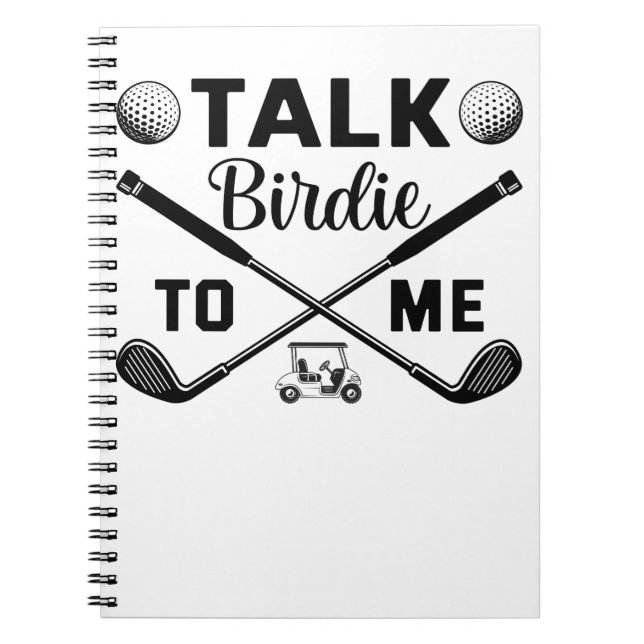 Cuaderno Golf Talk Birdie to Me Divertido (Frente)