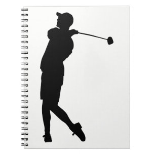 Cuaderno Golfer Silhouette