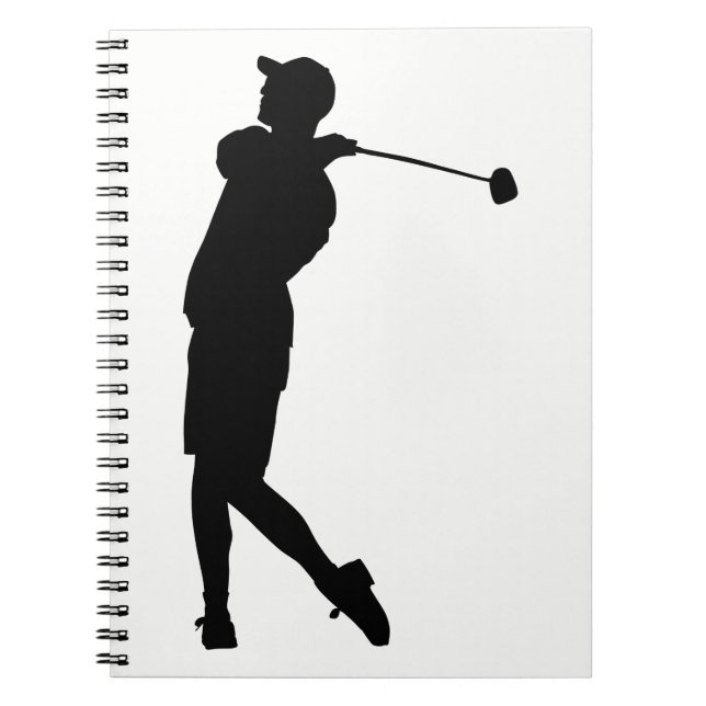 Cuaderno Golfer Silhouette (Frente)