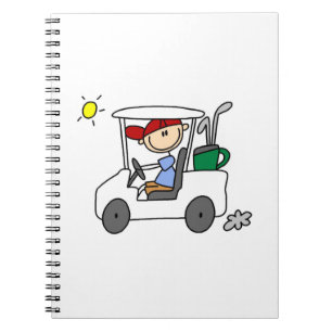 Cuaderno Golfista en Carrito de Golf