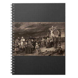 Cuaderno Gólgota sitio y Jesús por Munkacsy