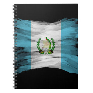 Cuaderno Golpe de pincel de bandera de Guatemala, bandera n