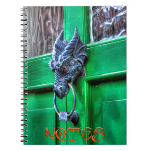 Cuaderno Golpeador de la puerta de la cabeza del dragón de 