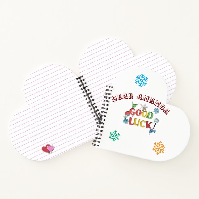 Cuaderno Good Luck Journal – Personalized  Gift Notebook (Interior)
