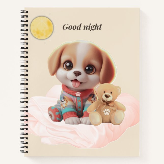 Cuaderno Good Night Puppy Journal (Anverso)
