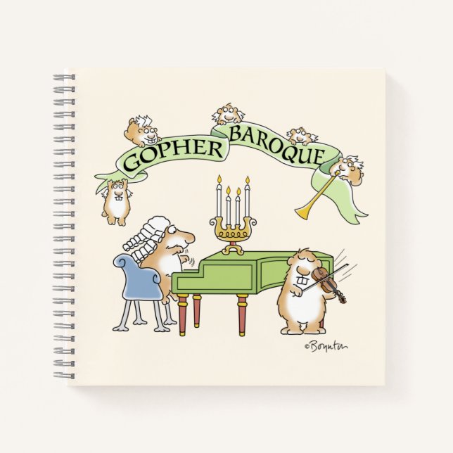 Cuaderno GOPHER BAROQUE por Sandra Boynton (Anverso)