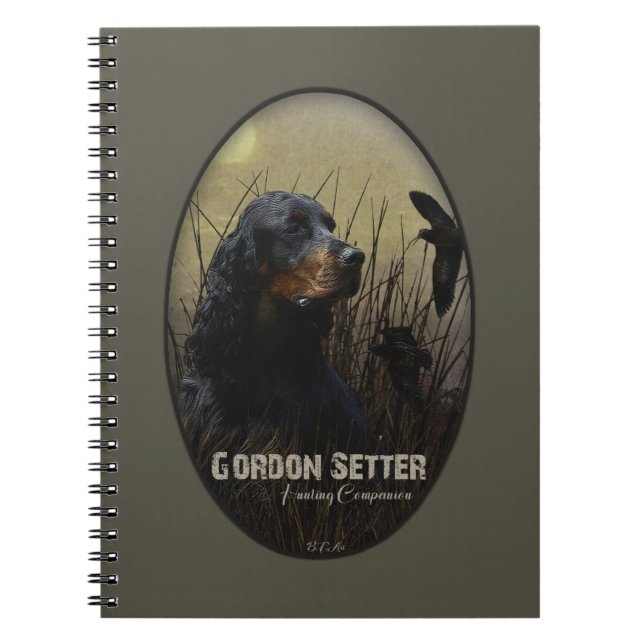 Cuaderno Gordon Setter, compañero de caza (Frente)