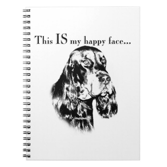 Cuaderno Gordon Setter Happy Face (Frente)