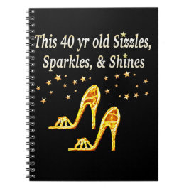CUADERNO GORGEOUS GOLD 40TH SHOE QUEEN
