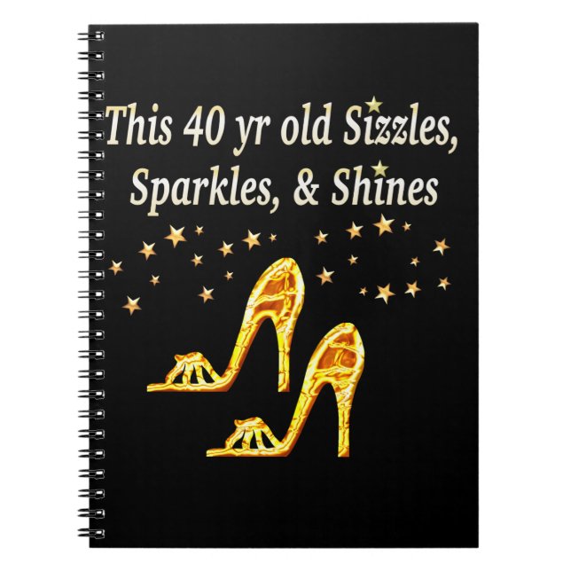 CUADERNO GORGEOUS GOLD 40TH SHOE QUEEN (Frente)