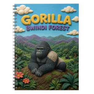 Cuaderno Gorila Bosque Bwindi Moderno KlayKoo