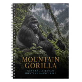 Cuaderno Gorila de Montaña Selva Tropical ANIMALES