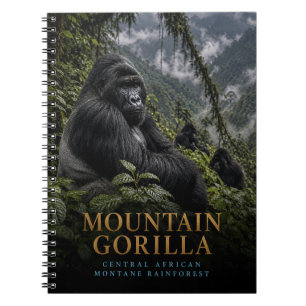 Cuaderno Gorila de Montaña Selva Tropical ANIMALES