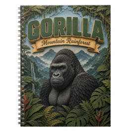 Cuaderno Gorila Montaña Selva Tropical POPCUT